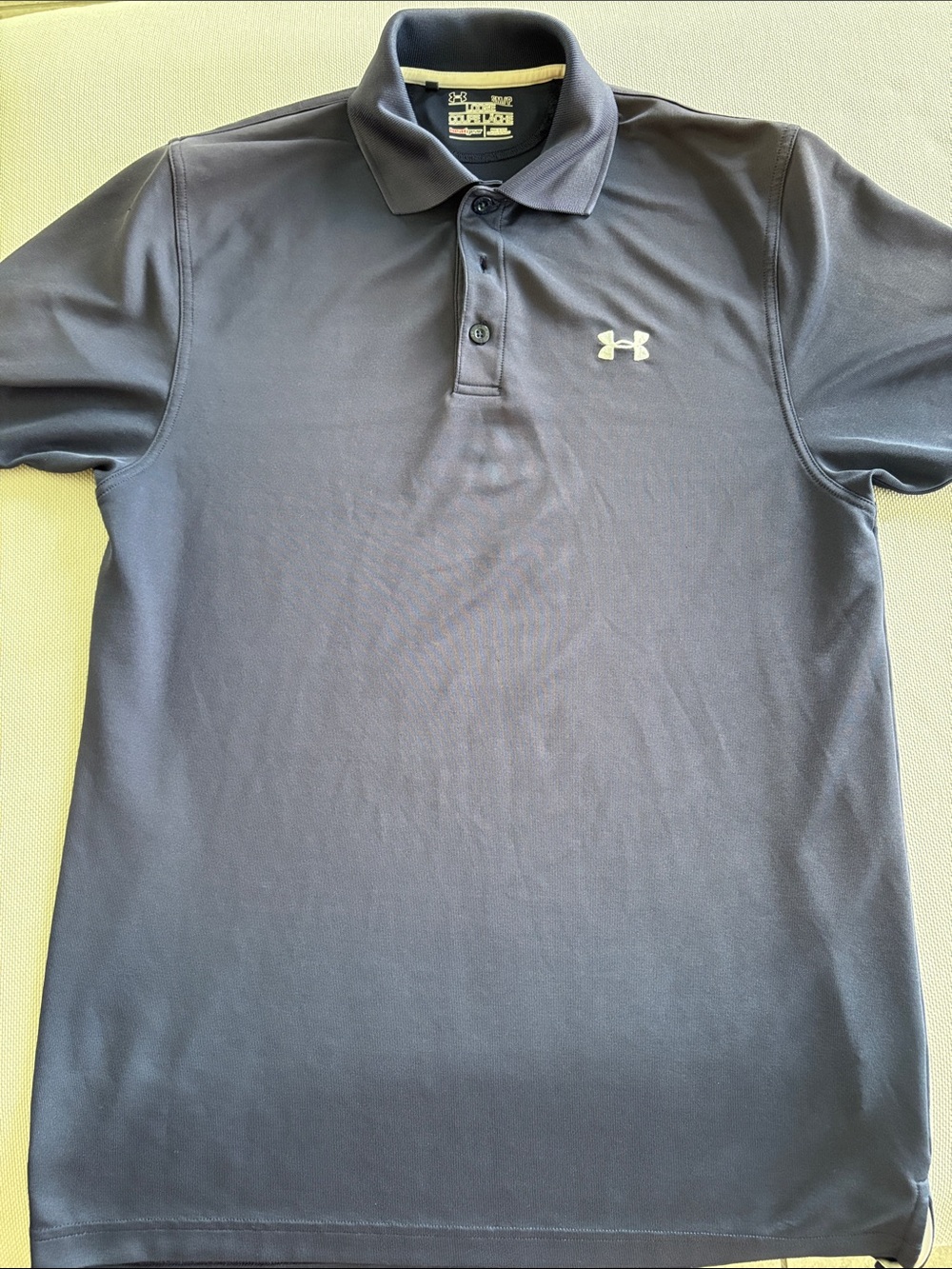 Under Armour Men's Dark Navy Polo with Embroidered Logo